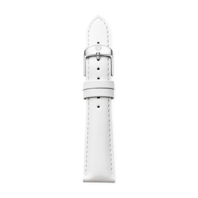 20mm White Patent Leather Strap