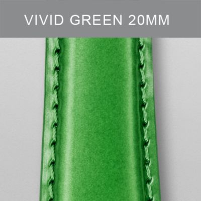 20mm Vivid Green Patent Leather