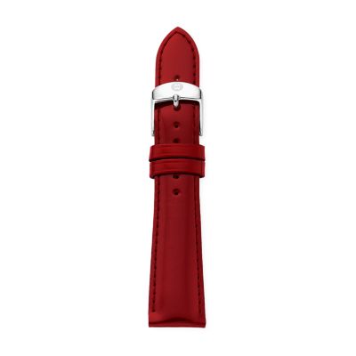 20mm Scarlet Patent Leather Strap