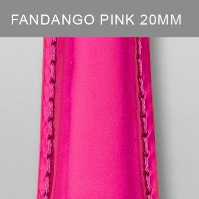 20mm Fandango Pink Patent Leather Strap