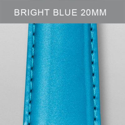 20mm Bright Blue Patent Leather