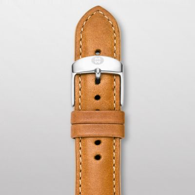 20 mm Khaki Leather with Tan Trim