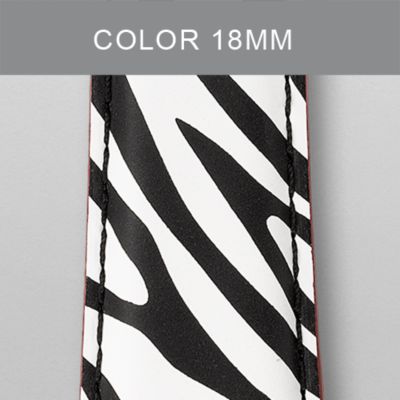 20 mm Red Zebra Embossed Calf Skin