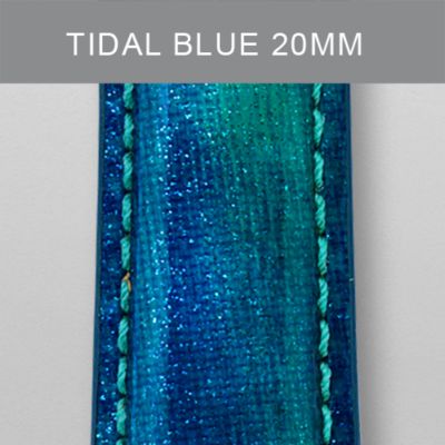 20mm Tidal Blue Fashion Patent Leather