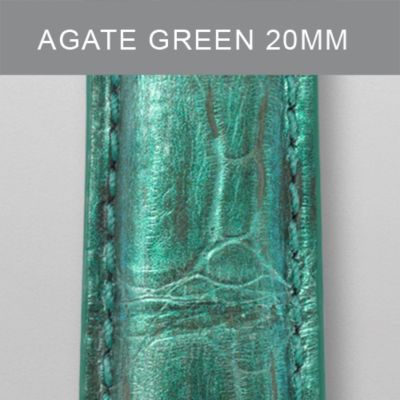 20mm Agate Green Fashion Alligator