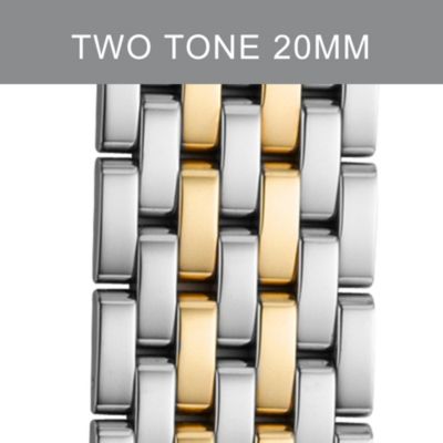 20 mm Deco XL Two Tone Gold Steel Bracelet