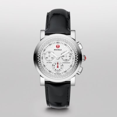 Sport Sail Diamond Black Patent Leather