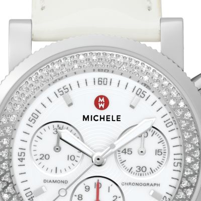 Sport Sail Diamond White Patent Leather