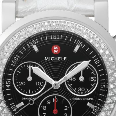 Sport Sail Black Diamond Silver Alligator