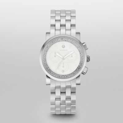 Sport Sail Blanc Diamond Stainless Steel Bracelet