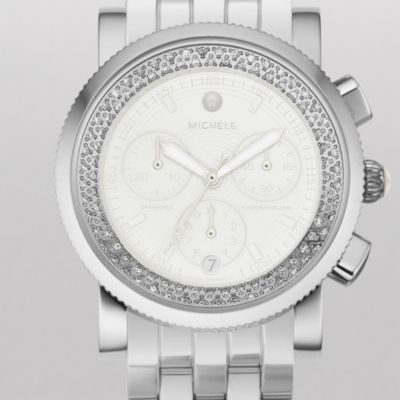 Sport Sail Blanc Diamond Stainless Steel Bracelet