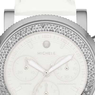 Sport Sail Blanc Diamond Stainless Steel White Patent
