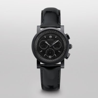Sport Sail Noir Diamond Stainless Steel Black Patent