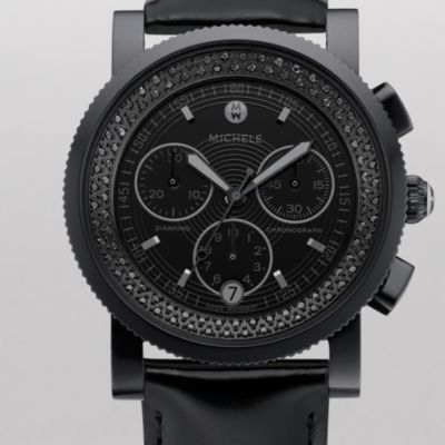 Sport Sail Noir Diamond Stainless Steel Black Patent