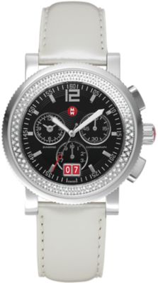 Sport Sail Large Diamond Silver Patent Leather