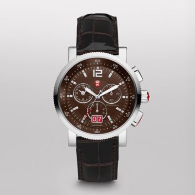 Sport Sail Large Brown Dial Espresso Alligator
