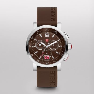 Sport Sail Large Brown Dial Brown Silicone