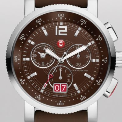Sport Sail Large Brown Dial Brown Silicone