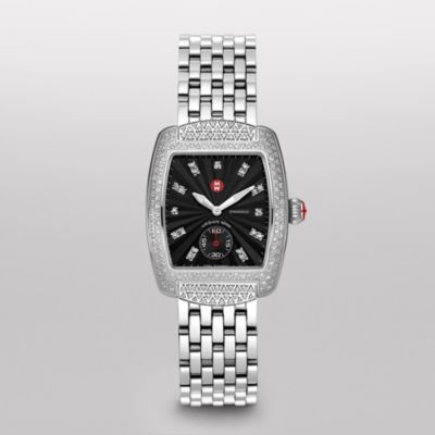 Urban Mini Diamond, Black Diamond Dial Diamond Bracelet