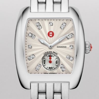 Urban Mini White Diamond Dial Bracelet