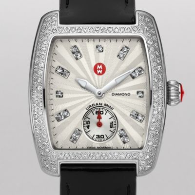 Urban Mini Diamond, Diamond Dial Black Patent