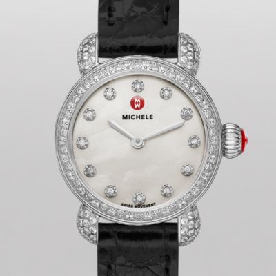 CSX26 Pavé Diamond, Diamond Dial Black Alligator
