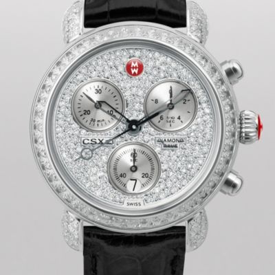 CSX-33 Ultimate Pavé Diamond, Black Alligator