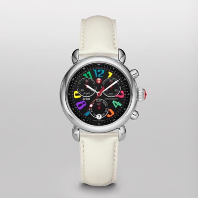 CSX 36 Day Carousel Non-Diamond, Black Dial Silver Patent