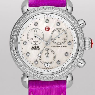 Signature CSX-36 Diamond, Diamond Dial Bright Purple Lizard