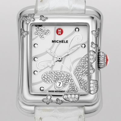 Extreme Butterfly Diamond Silver Alligator