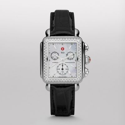 Deco Diamond Black Alligator