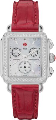Deco Diamond Garnet Alligator