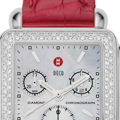Deco Diamond Garnet Alligator