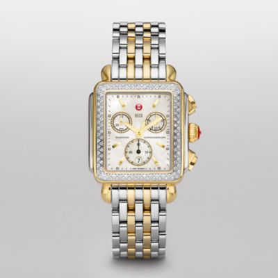 Deco Diamond Two-Tone Bracelet