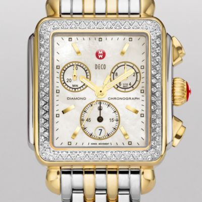 Deco Diamond Two-Tone Bracelet