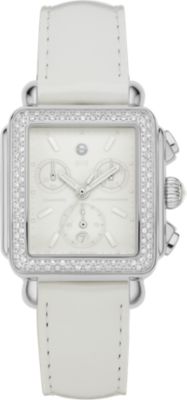 Deco Blanc Diamond Stainless Steel White Patent