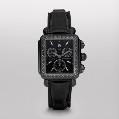 Deco Noir Diamond Black Alligator