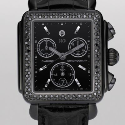 Deco Noir Diamond Black Alligator