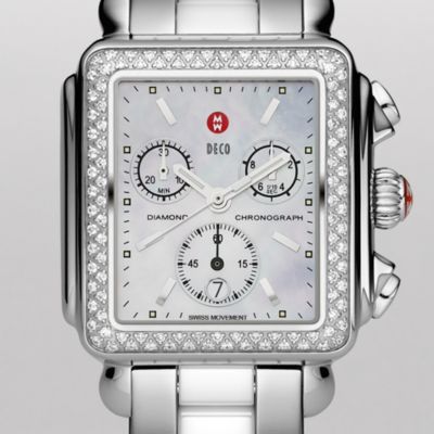 Deco Diamond Stainless Steel Ceramic White