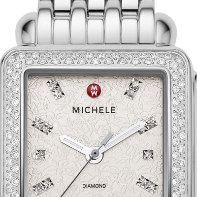 Deco Diamond Stamped Rose Bracelet
