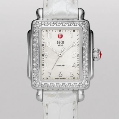 Deco Mini Diamond Silver Alligator