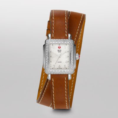 Deco Mini Diamond Saddle Double Wrap Calf Skin