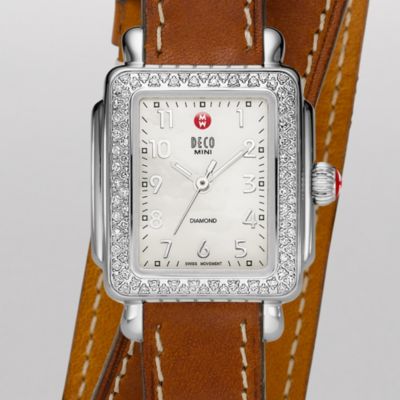 Deco Mini Diamond Saddle Double Wrap Calf Skin