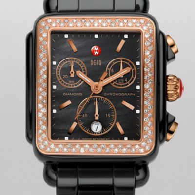 Deco Ceramic Black Diamond Rose Gold