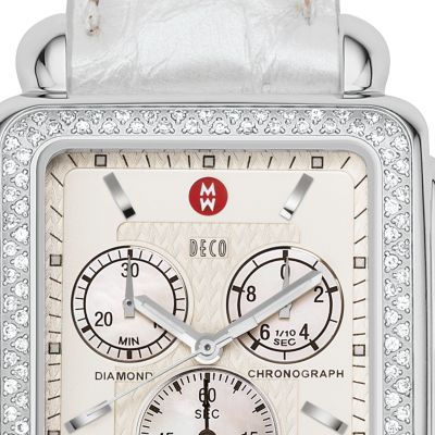 Deco XL Diamond Silver Alligator