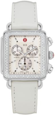 Deco XL White Patent Leather