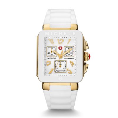 Michele Park Jelly Bean, Gold Tone White Watch Mww06l000013 White