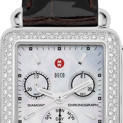 Deco Day Diamond Espresso Alligator