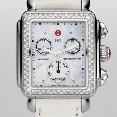 Deco Day Diamond White Alligator