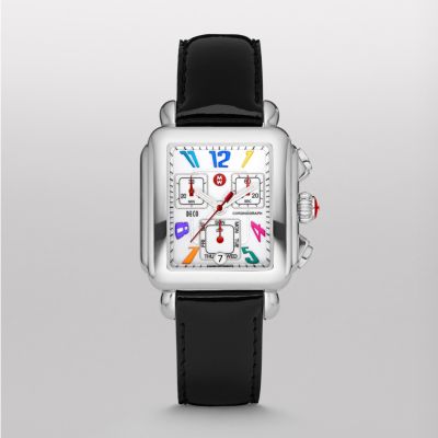 Signature Deco Carousel Black Patent Leather